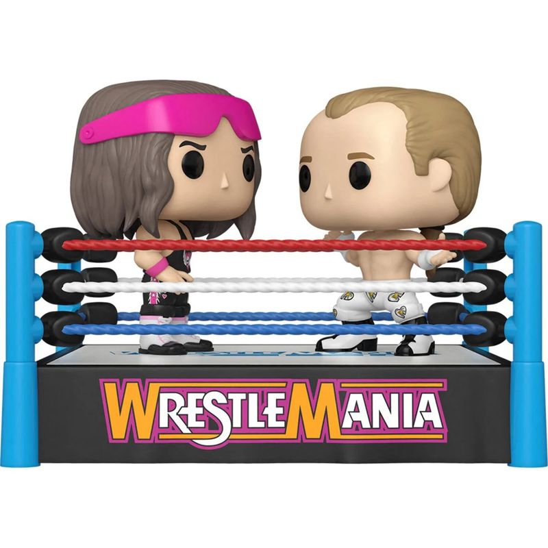 Funko Pop Collectible Vinyl Figures, WWE Bret Hit Man Hart vs Shawn Michaels, 7.5"