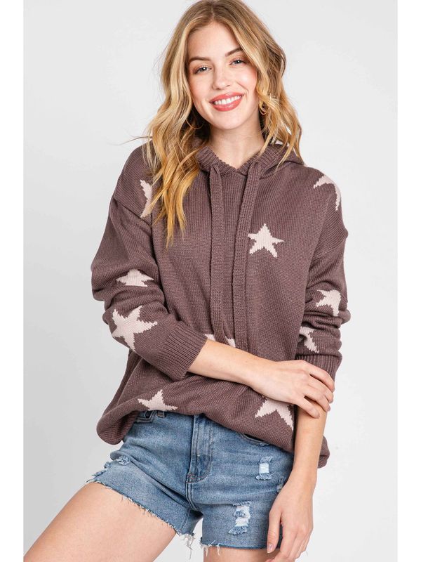 Stars Hoodie Sweater Top