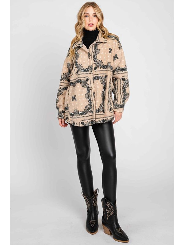 Cozy Sherpa Button Down Jacket