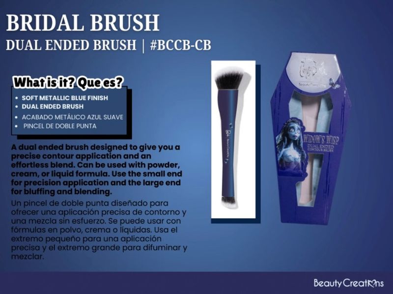 Beauty Creations Tim Burton’s Corpse Bride Dual Ended Bridal Brush
