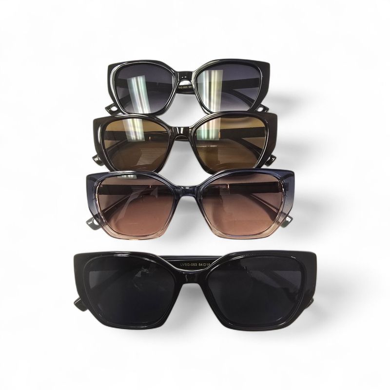 LVSG-053 Designer Inspired Squared Cat Eye Sunglasses