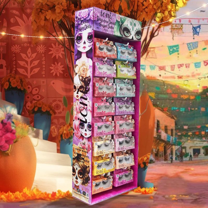 Ioni Day of the Dead Sugar Dolls 3D Faux Mink Eyelashes