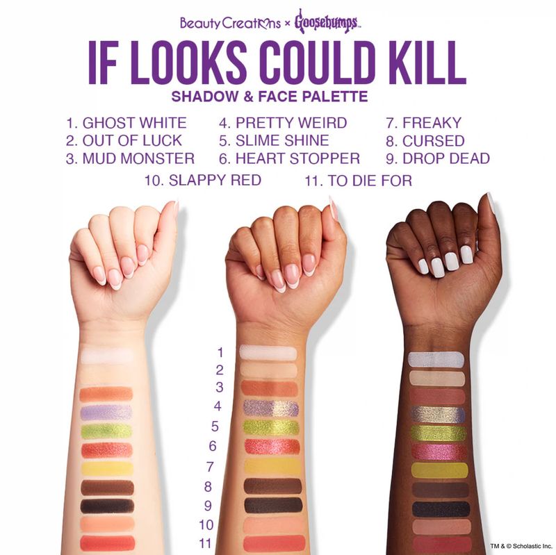 Beauty Creations Goosebumps If Looks Could Kill Shadow &amp; Face Palette