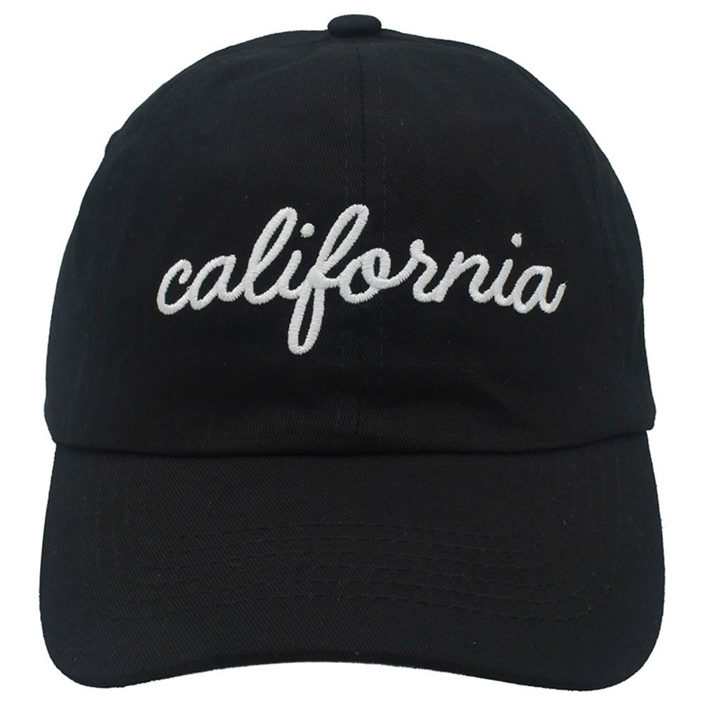 IHT-72463CP California Script Baseball Cap, Color: Black