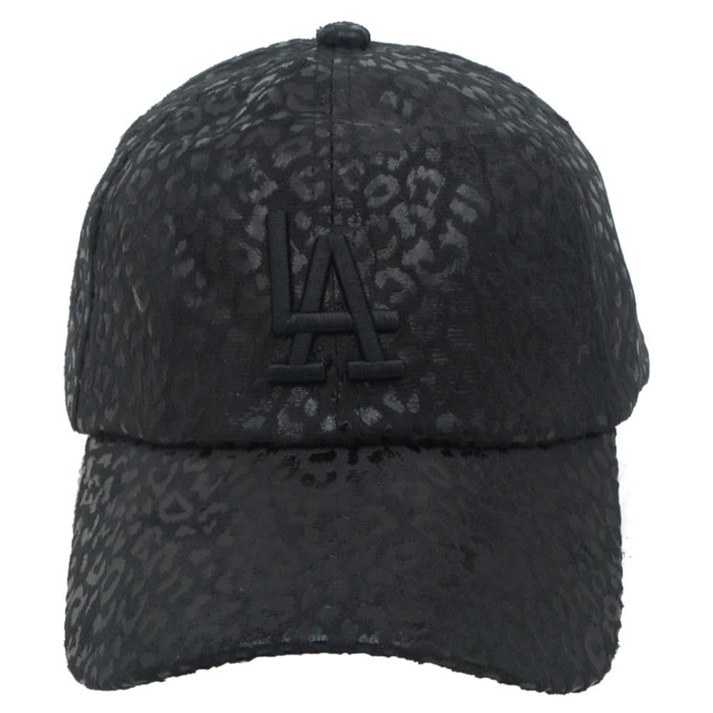 IHT-72447LPDCP Leopard La Fashion Cap, Color: Blk/Blk