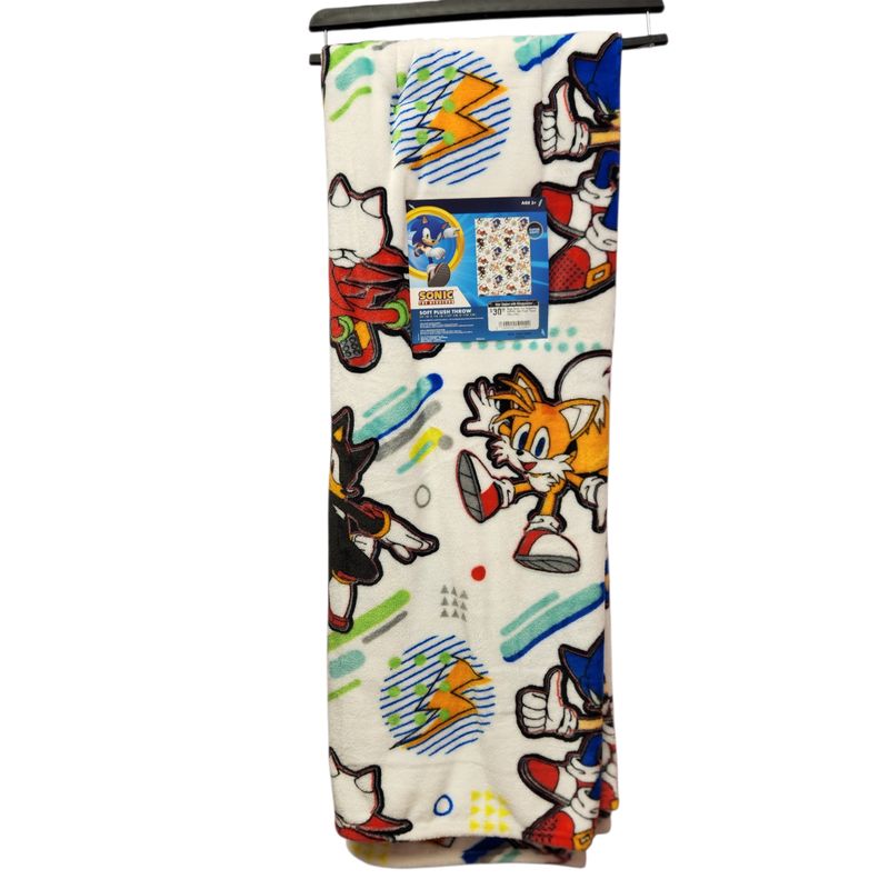 Sega Sonic The Hedgehog AS230U Soft Plush Throw 50in.x70in.