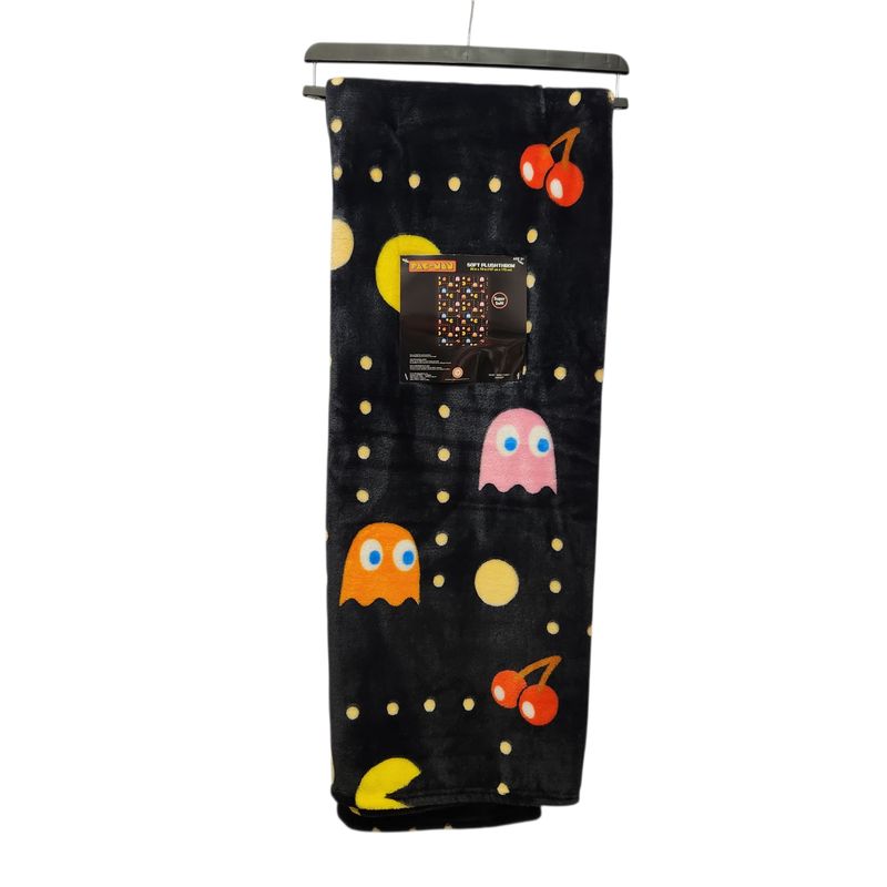 Bandai Namco Pac-Man Soft Plush Throw 50in.x70in.