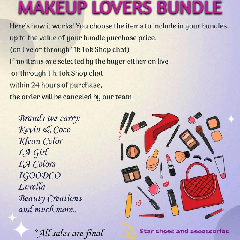 Live Build a Bundle Set (Cosmetics, Accessories, and, Clothing) $25 Value