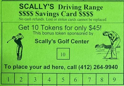 10-Token Driving Range Savings Card