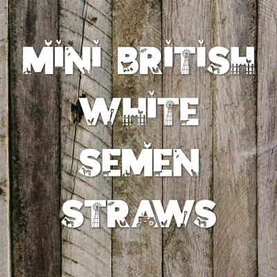 Mini British White Semen Straws