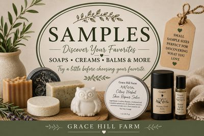 SAMPLES: Soaps • Creams • Balms & More
