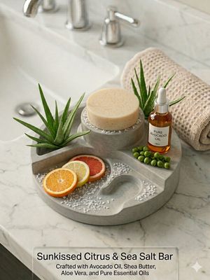 Mineral Citrus Sea Salt Bar- Half Bar