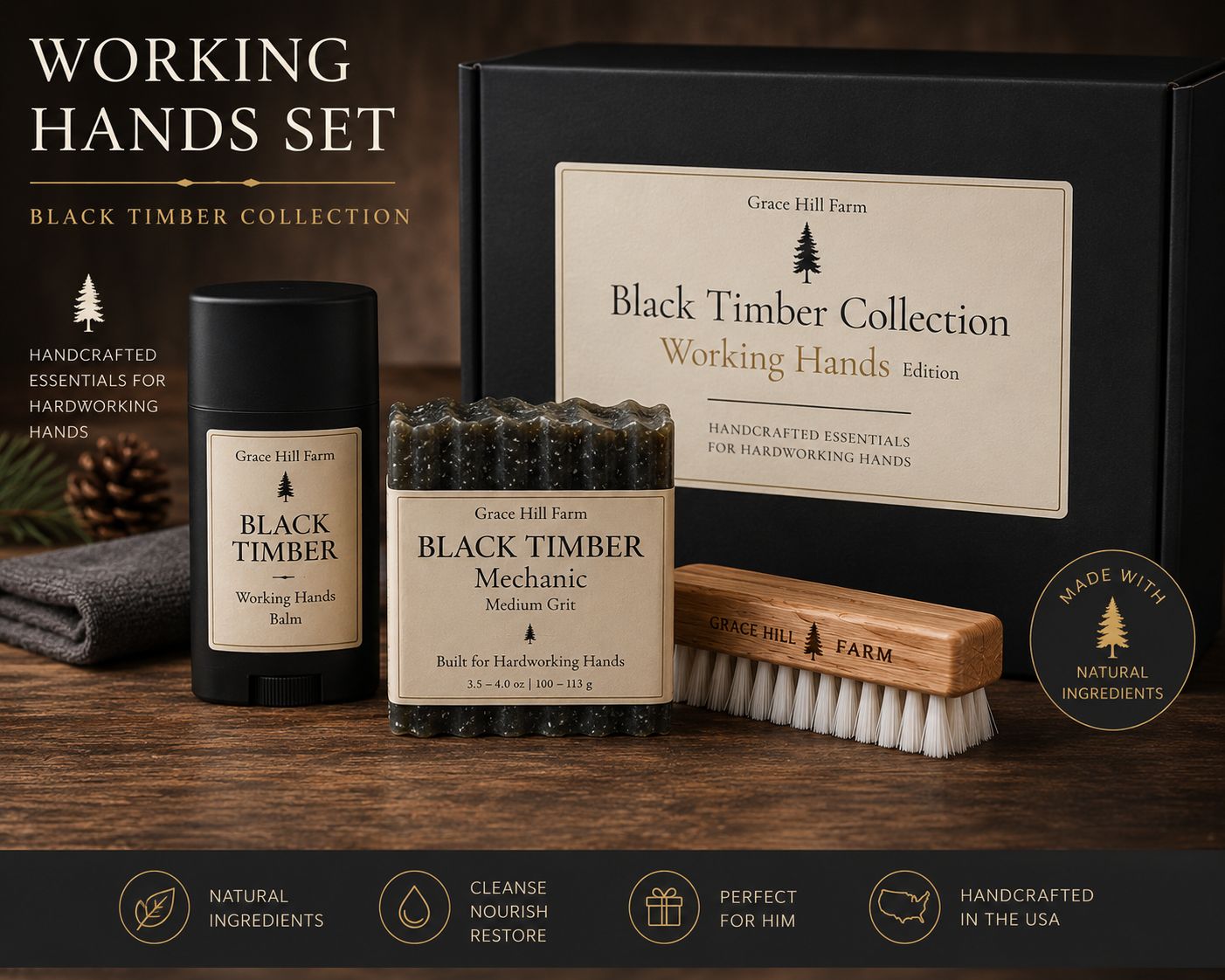 Black Timber Collection – Working Hands Edition Black Timber Collection – Working Hands Edition
