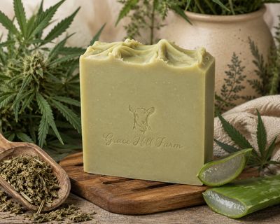 Botanical Hemp Soap | Hemp-Infused Oil & Aloe Vera