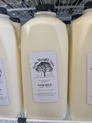 Raw Milk Half Gallon