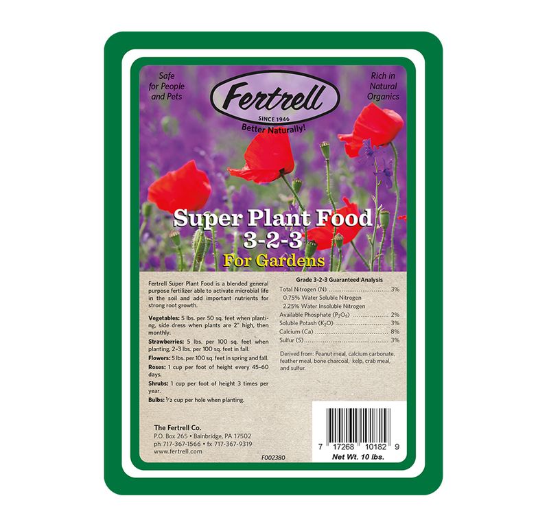 Fertrell Super Plant Food 3-2-3, 10 LBs