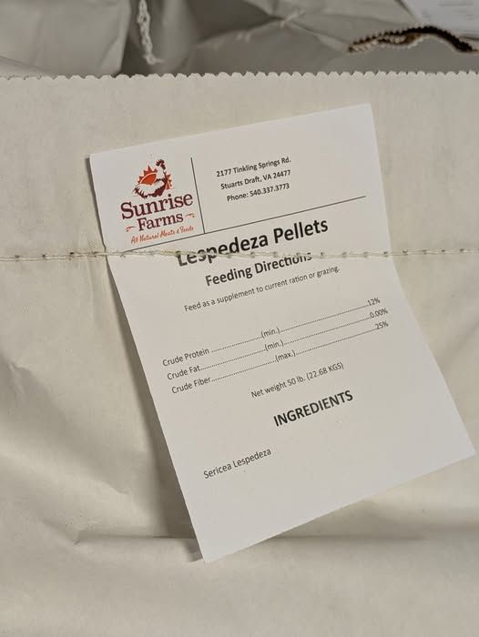 Lespedeza Pellets 50lb