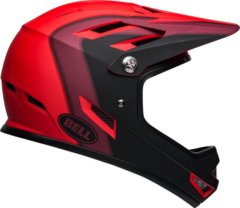 Casque BELL SANCTION Rouge/Noir mat