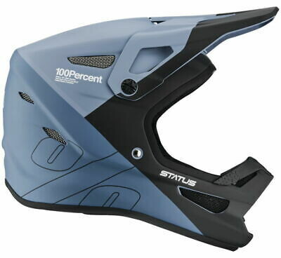 Casque 100% STATUS enfant bleu/noir