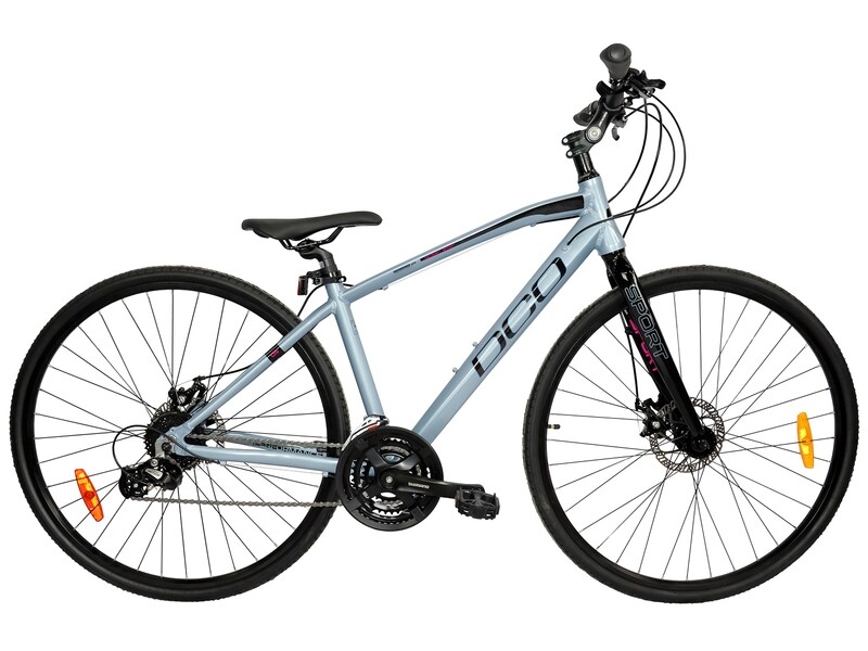 Vélo hybride DCO Odyssey Sport Gris/Rose