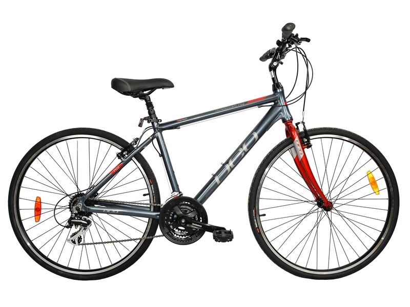 Vélo hybride DCO Downtown 702 Gris/Rouge