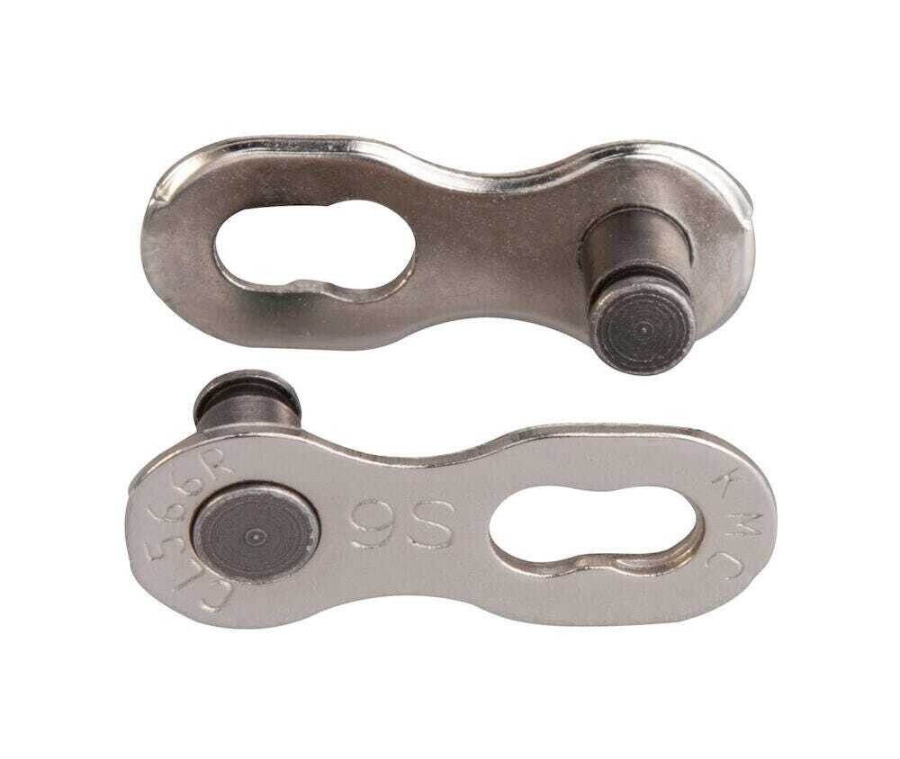 9 Vitesses | Maillon KMC MissingLink CL566R Argent | Rivet 6.6mm