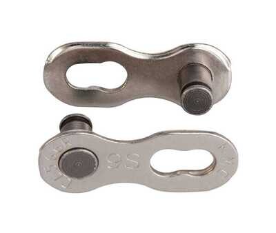 9 Vitesses | Maillon KMC MissingLink CL566R Argent | Rivet 6.6mm