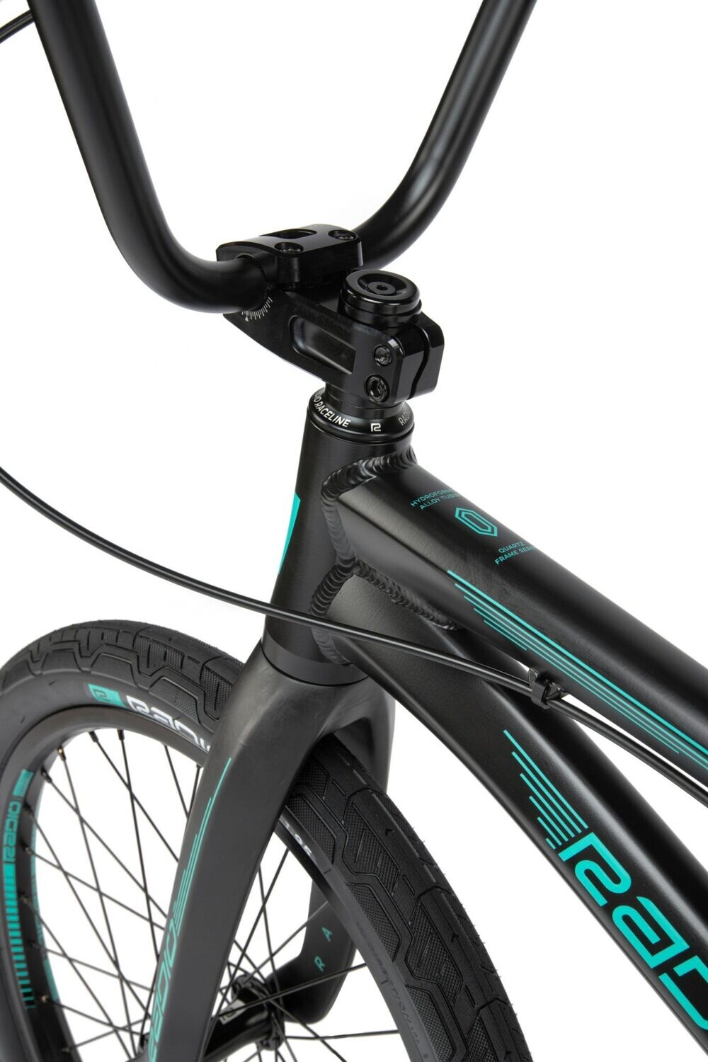 Vélo BMX RADIO Raceline Quartz PRO XXL Noir 21.75TT