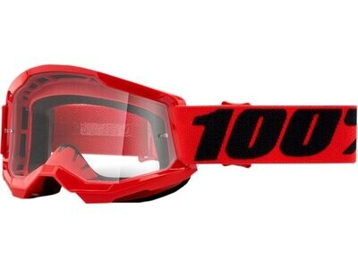 Lunette 100% Strata 2 Rouge Lentille Claire