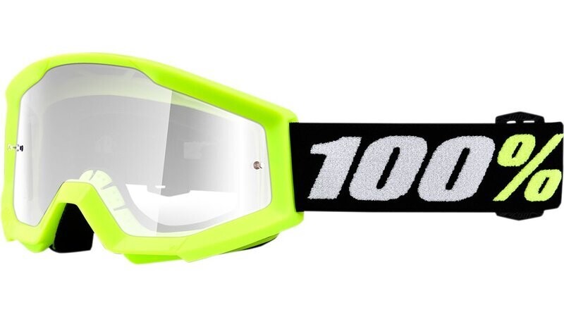 Lunette 100% Strata 2 Jaune fluo lentille claire