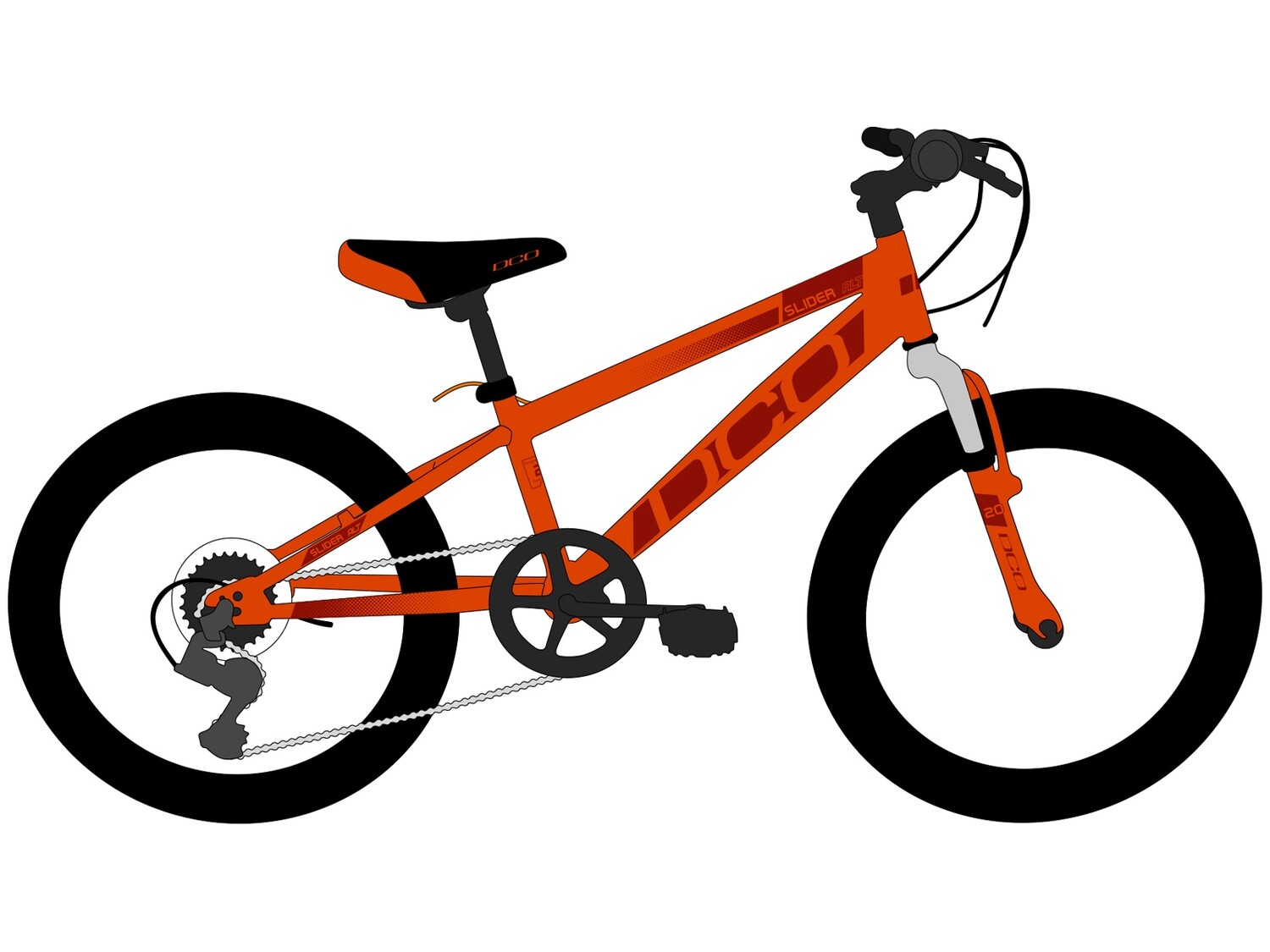 Vélo d'enfant DCO Slider ALT Orange