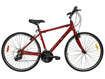 Vélo hybride DCO Downtown 700 Rouge Profond/Noir