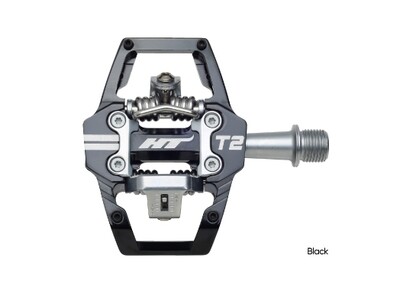 Pédales HT T2 Noir/ Argent
