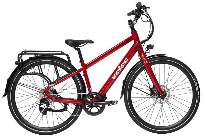 Vélo électrique VELEC Citi 350 36V / 10AH Rouge