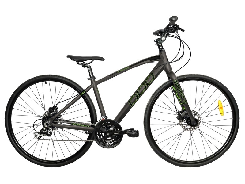 Vélo hybride DCO Odyssey Sport 2 Charbon/Vert Mat