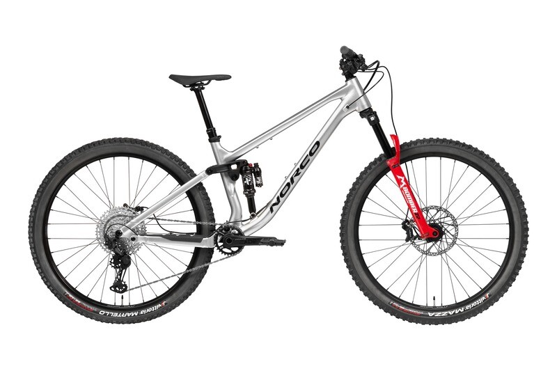 Vélo montagne NORCO Fluid FS 2 Argent/Noir/rouge