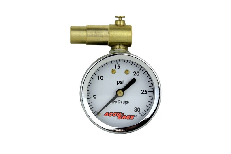 Manomètre ACCU-GAGE PR30BX - Valve presta, 0-30psi