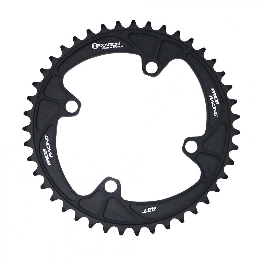 Plateau PRIDE RACING Hexagon 4 trous Noir