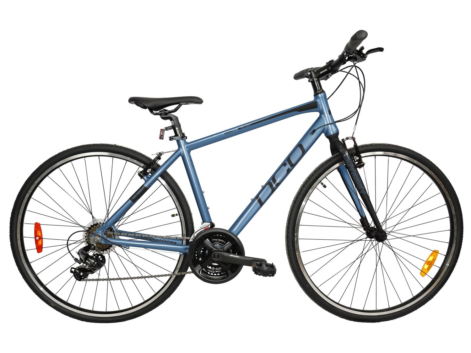 Vélo hybride DCO Odyssey Gris Bleuté/Noir