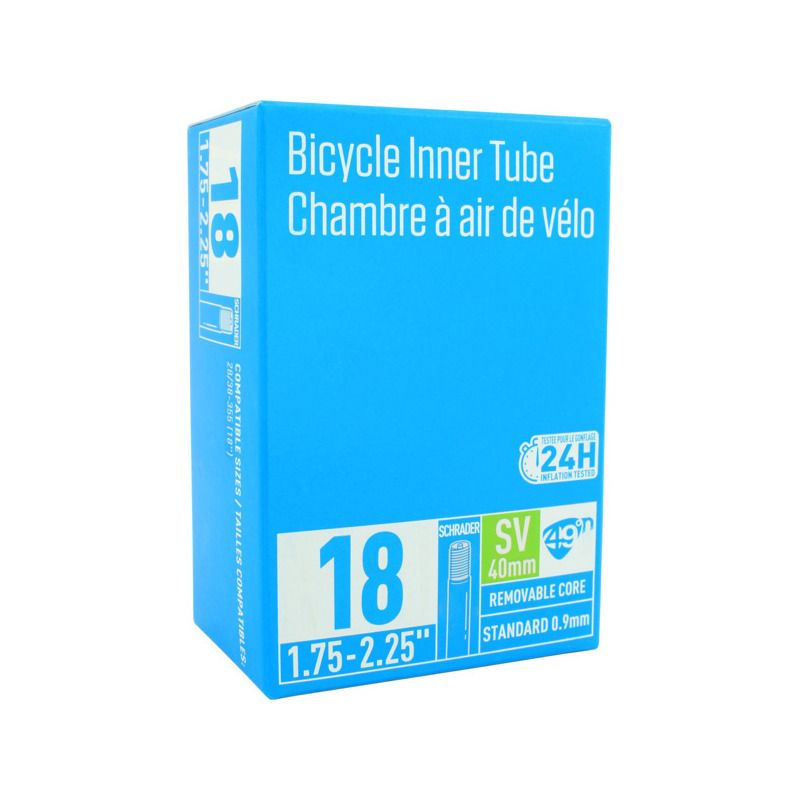 18&quot; | Chambre à air 49N Valve Schrader 40mm, Size: 18&quot; x 1,75&quot;-2,25&quot;