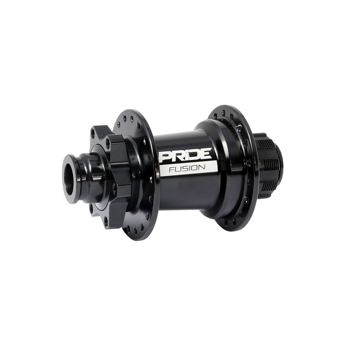 Moyeu arrière 15mm PRIDE Fusion Noir - 36 trous - Disque 6 boulons - Cassette  Shimano HG - 110mm x 15mm