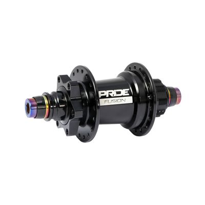 Moyeu arrière 10mm PRIDE Fusion Noir - 28 trous - Disque 6 boulons - Cassette  Shimano HG - 110mm x 10mm