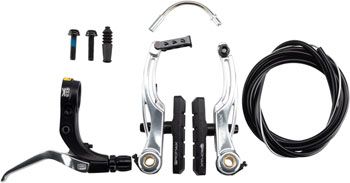 Ensemble de frein à tirage linéaire Promax P-1/Click V-Point - 108 mm Argent