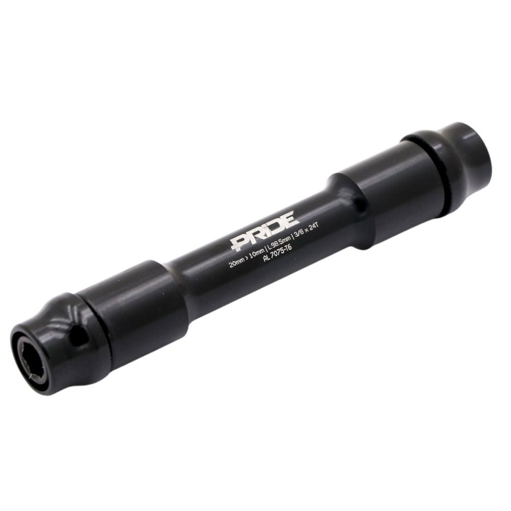 Kit Adaptateur PRIDE axe 20mm vers 10mm Noir