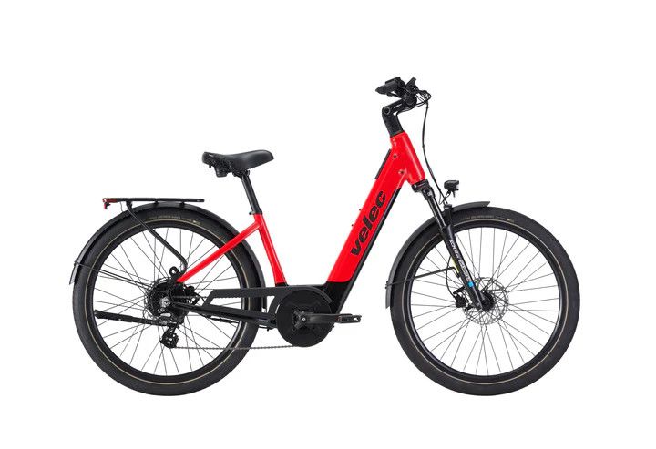 Vélo électrique VELEC E3 Rouge - Batterie 10 Ah Taille unique - 27,5 po