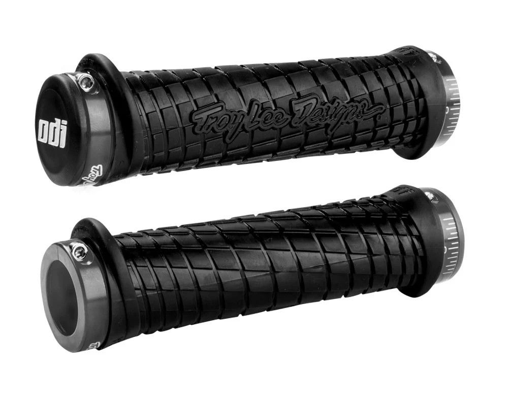 ODI TROY LEE Designs Lock-On | Poignées Montagne  - 130 mm, Color: Noir/Gris
