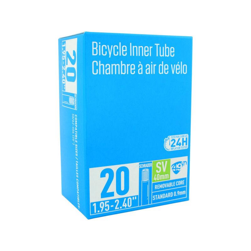 20" | Chambre à air 49N Valve Schrader 40mm, Size: 20" x 1.95"-2.40"