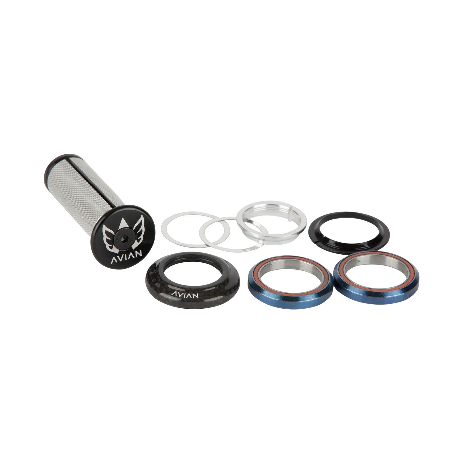 Jeu de direction intégré AVIAN Carbon 1-1/8", Size: Capot 8mm