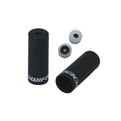 JAGWIRE Sealed End Cap Embout de gaine vitesse 4mm Aluminium Noir | Bicycles Huard