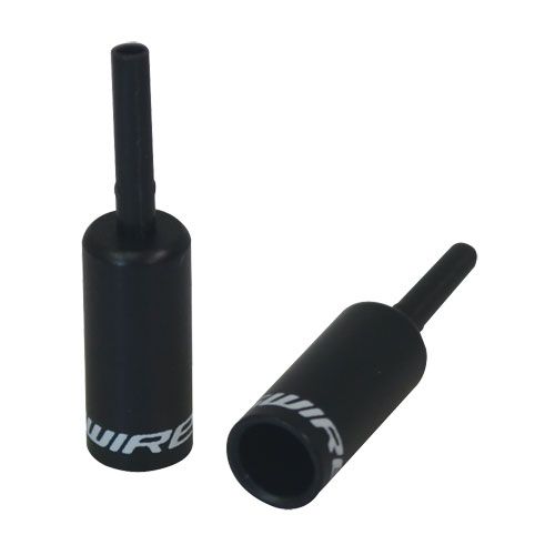 JAGWIRE Lined End Caps | Embouts de gaine vitesse 4 mm | Doublés - Noir, Option: Unité